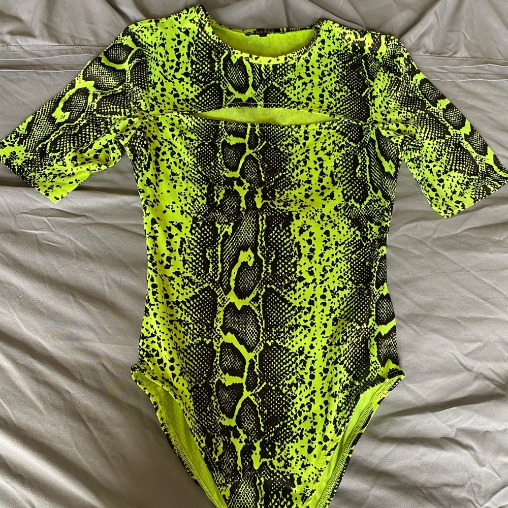 Neon sneak print bodysuit